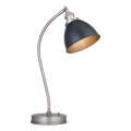 Endon 98752 - Galda lampa FRANKLIN 1xE14/7W/230V matēts hroms/antracīts