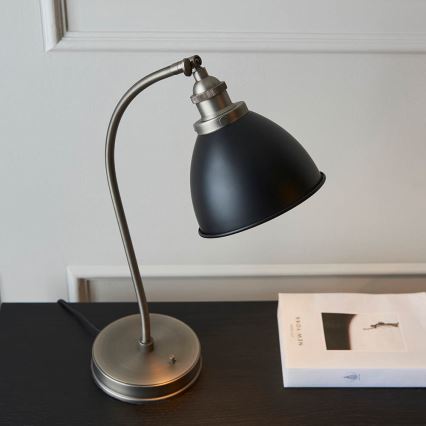 Endon 98752 - Galda lampa FRANKLIN 1xE14/7W/230V matēts hroms/antracīts