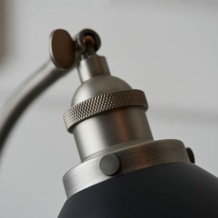 Endon 98752 - Galda lampa FRANKLIN 1xE14/7W/230V matēts hroms/antracīts