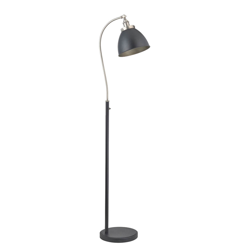 Endon 98753 - Grīdas lampa FRANKLIN 1xE27/10W/230V matēts hroms/antracīts