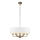 Endon 98933 - Lustra ar ķēdi HIGHCLERE 6xE14/40W/230V balta/misiņš
