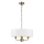 Endon 98934 - Lustra ar ķēdi HIGHCLERE 3xE14/40W/230V balta/misiņš