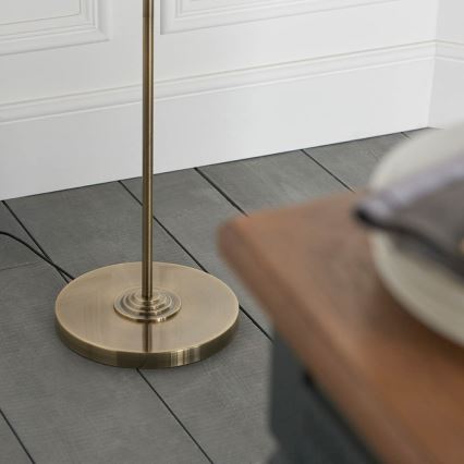 Endon 98935 - Grīdas stāvlampa HIGHCLERE 3xE14/40W/230V balta/misiņš d. 47 cm