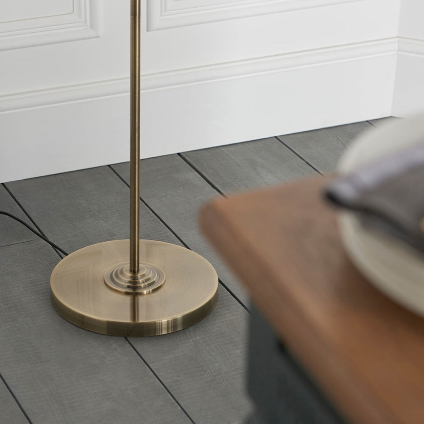 Endon 98935 - Grīdas stāvlampa HIGHCLERE 3xE14/40W/230V balta/misiņš d. 47 cm