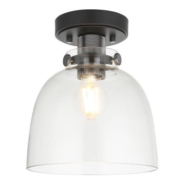 Endon 99106 - Griestu lampa URBAN 1xE27/10W/230V melna/caurspīdīga
