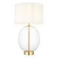 Endon 99292 - Galda lampa KELDA ar regulējamu spilgtumu 1xE27/10W/230V krēmkrāsas/zelta