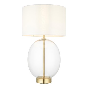 Endon 99292 - Galda lampa KELDA ar regulējamu spilgtumu 1xE27/10W/230V krēmkrāsas/zelta