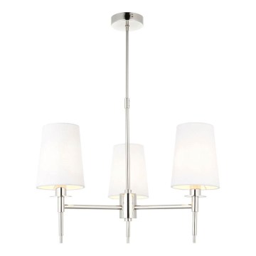 Endon 99455 - Griestu lampa uz stieņa 3xE14/6W/230V spīdīgs hroms/balts