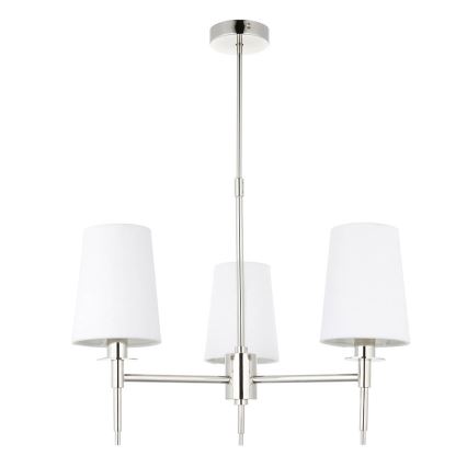 Endon 99455 - Griestu lampa uz stieņa 3xE14/6W/230V spīdīgs hroms/balts