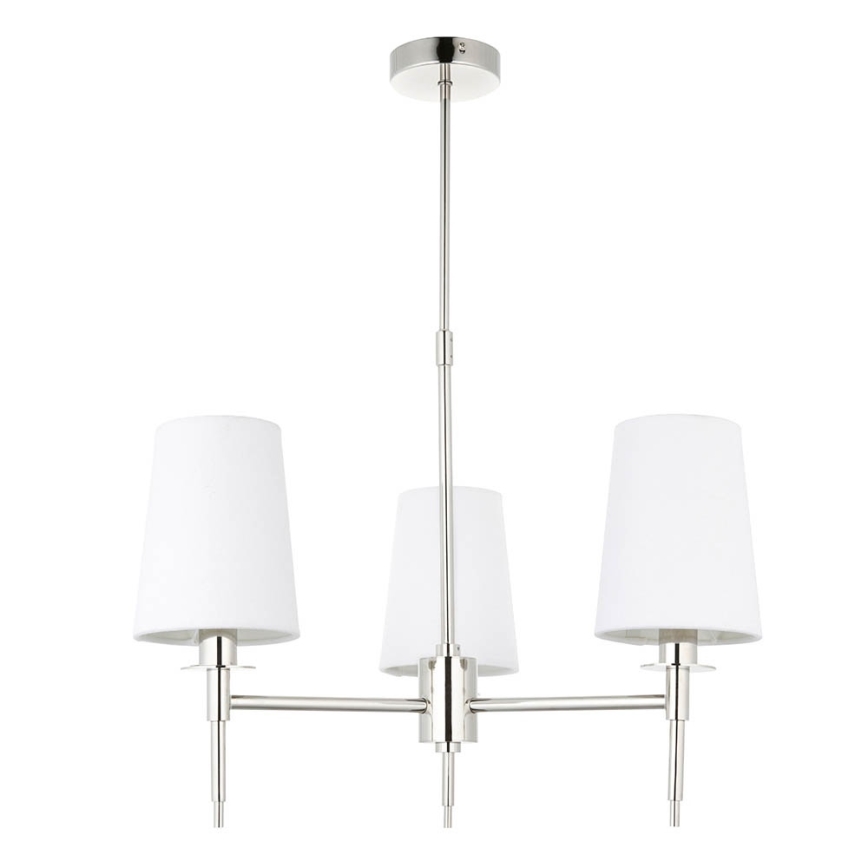 Endon 99455 - Griestu lampa uz stieņa 3xE14/6W/230V spīdīgs hroms/balts