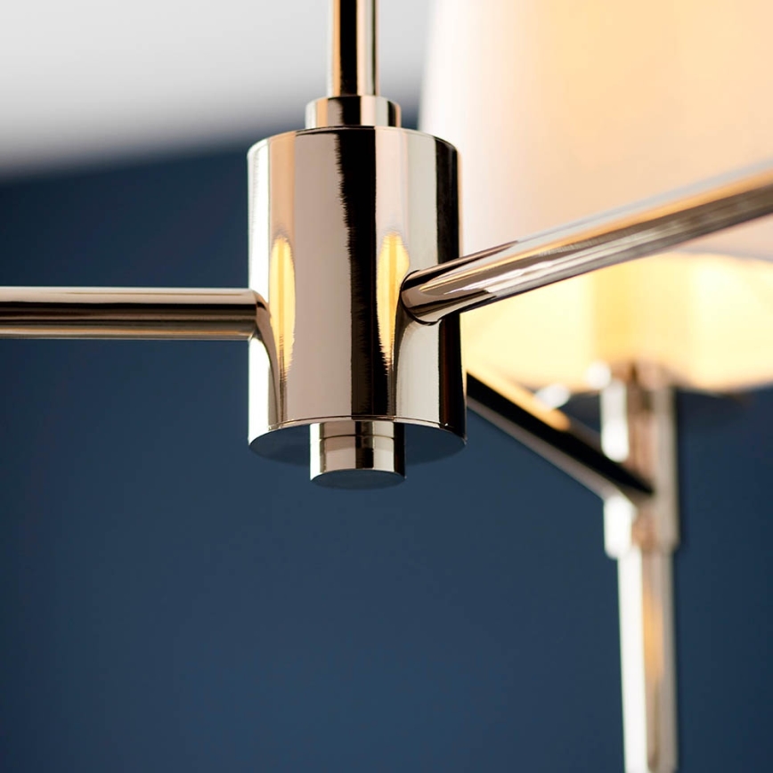Endon 99455 - Griestu lampa uz stieņa 3xE14/6W/230V spīdīgs hroms/balts