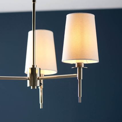 Endon 99455 - Griestu lampa uz stieņa 3xE14/6W/230V spīdīgs hroms/balts