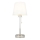 Endon 99596 - Galda lampa 1xE27/10W/230V, balta ar spīdīgu hroma apdari