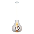 Endon 99788 - EUROPA pakaramā lampa uz kabeļa 1xE27/10W/230V, dūmaina melna