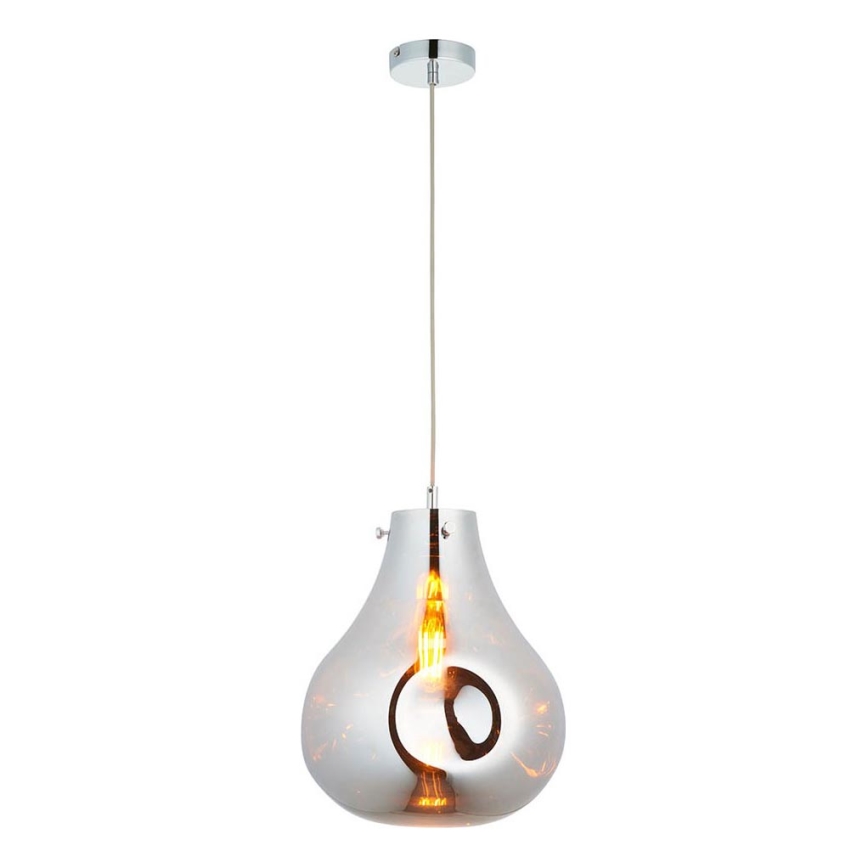 Endon 99788 - EUROPA pakaramā lampa uz kabeļa 1xE27/10W/230V, dūmaina melna