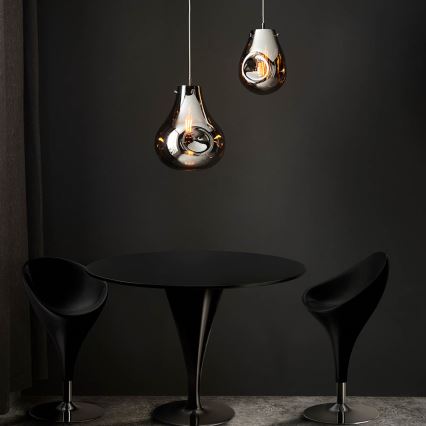 Endon 99788 - EUROPA pakaramā lampa uz kabeļa 1xE27/10W/230V, dūmaina melna