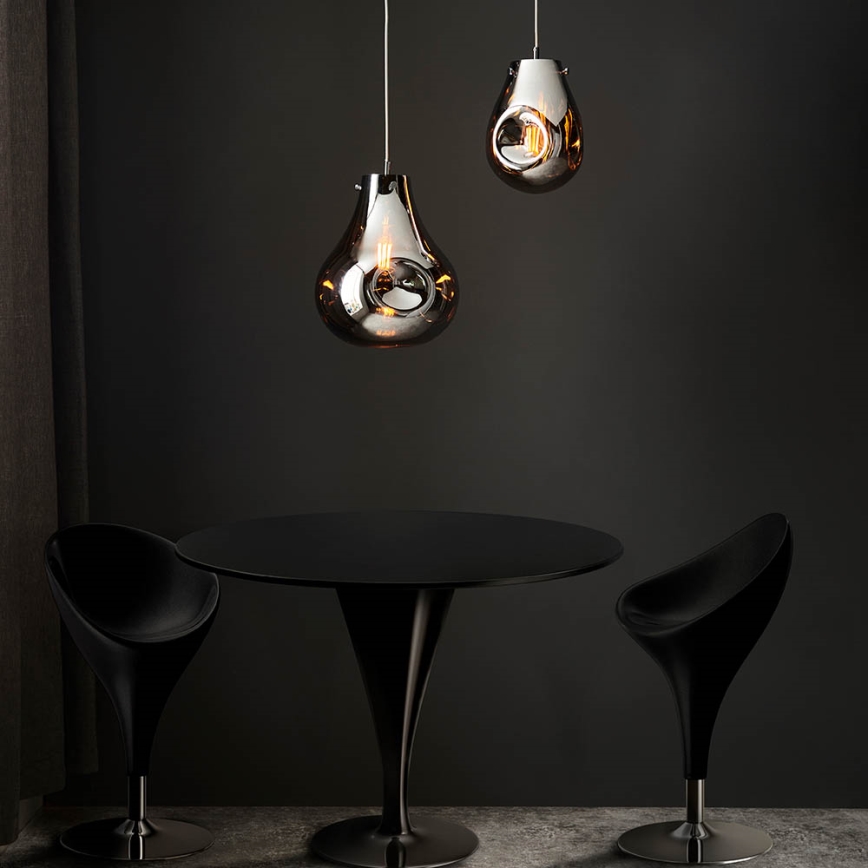 Endon 99788 - EUROPA pakaramā lampa uz kabeļa 1xE27/10W/230V, dūmaina melna