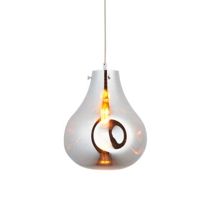 Endon 99788 - EUROPA pakaramā lampa uz kabeļa 1xE27/10W/230V, dūmaina melna