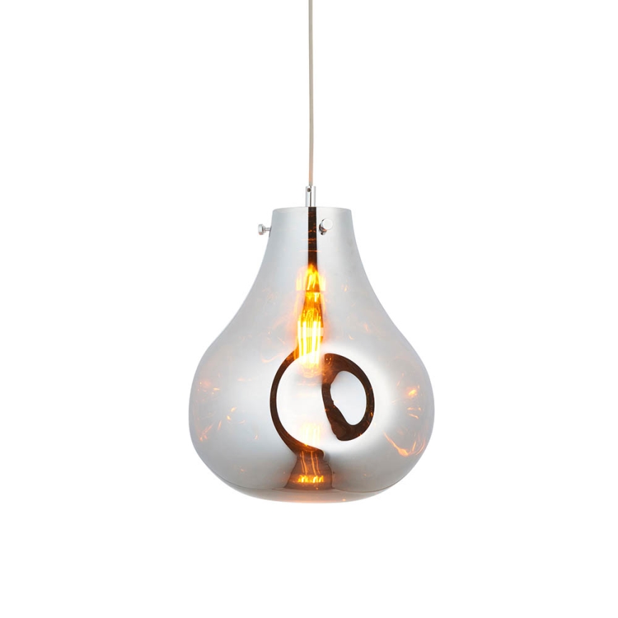 Endon 99788 - EUROPA pakaramā lampa uz kabeļa 1xE27/10W/230V, dūmaina melna