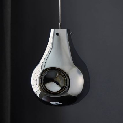 Endon 99788 - EUROPA pakaramā lampa uz kabeļa 1xE27/10W/230V, dūmaina melna