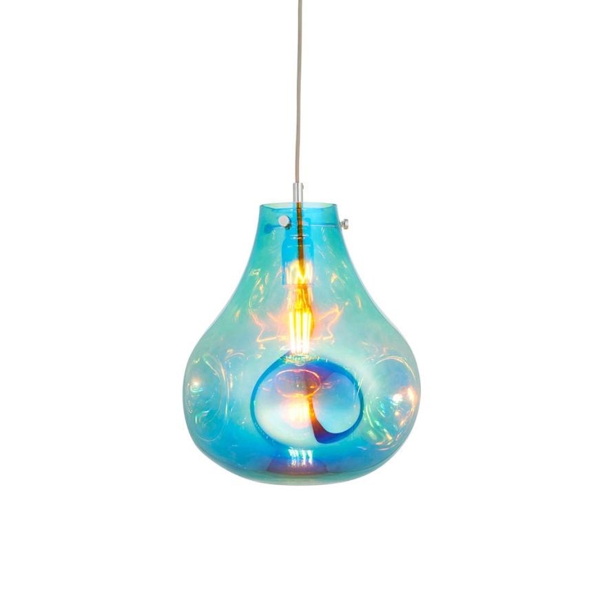 Endon 99791 - Lustra ar auklu EUROPA 1xE27/10W/230V zila