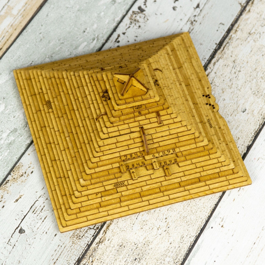 EscapeWelt - 3D koka mehāniskā puzle Piramīda