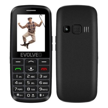 Evolveo - EasyPhone EG 2G mobilais tālrunis senioriem melns