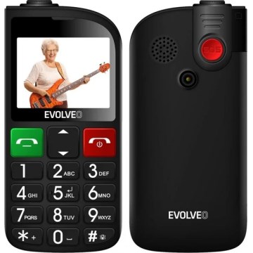 Evolveo - EasyPhone FL, mobilais tālrunis senioriem, melns