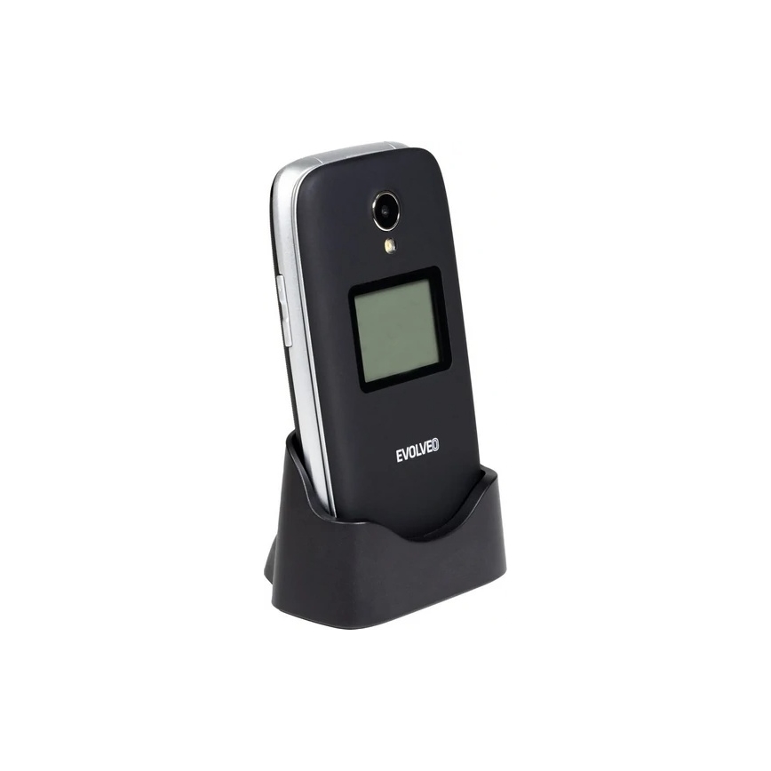 Evolveo - EasyPhone FS atverams mobilais tālrunis senioriem 2.8 melns