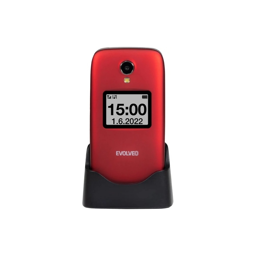 Evolveo - EasyPhone FS locāms mobilais tālrunis senioriem 2.8 sarkans