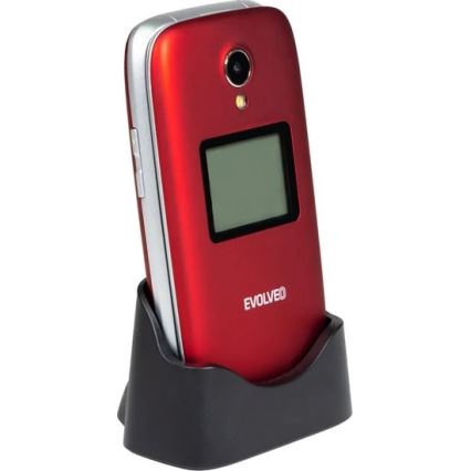 Evolveo - EasyPhone FS locāms mobilais tālrunis senioriem 2.8 sarkans