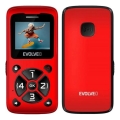 Evolveo - EasyPhone ID sarkans mobilais tālrunis senioriem