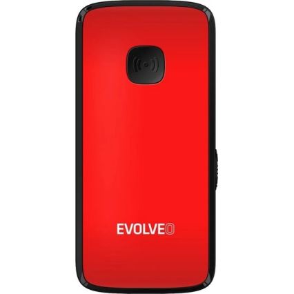 Evolveo - EasyPhone ID sarkans mobilais tālrunis senioriem