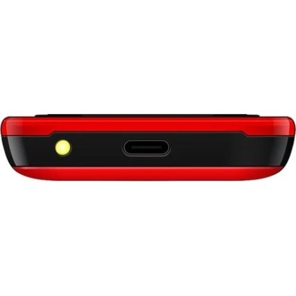 Evolveo - EasyPhone ID sarkans mobilais tālrunis senioriem