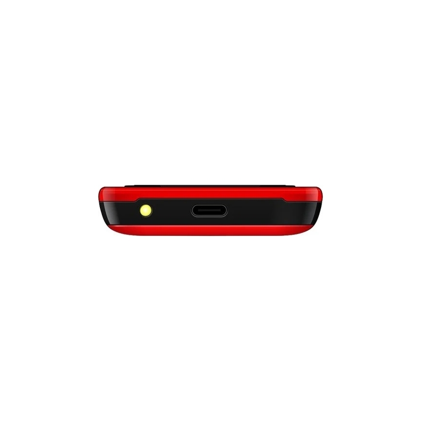Evolveo - EasyPhone ID sarkans mobilais tālrunis senioriem