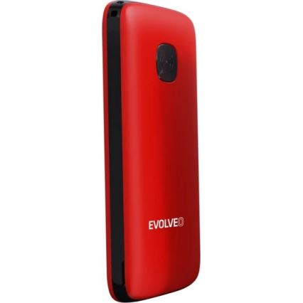 Evolveo - EasyPhone ID sarkans mobilais tālrunis senioriem