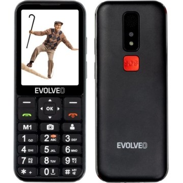 Evolveo - EasyPhone LT, 4G mobilais tālrunis senioriem, melns