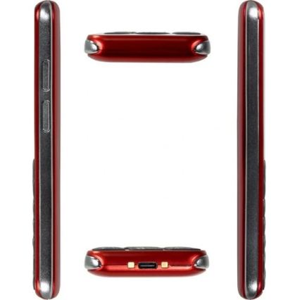 Evolveo - EasyPhone LT, 4G mobilais telefons senioriem sarkans