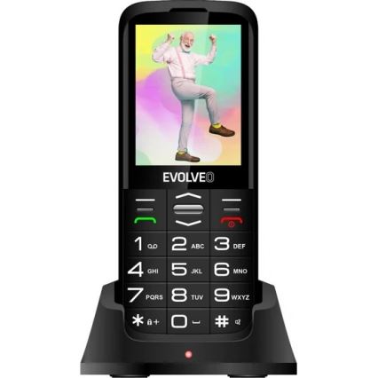 Evolveo - EasyPhone XO, mobilais tālrunis senioriem, melns
