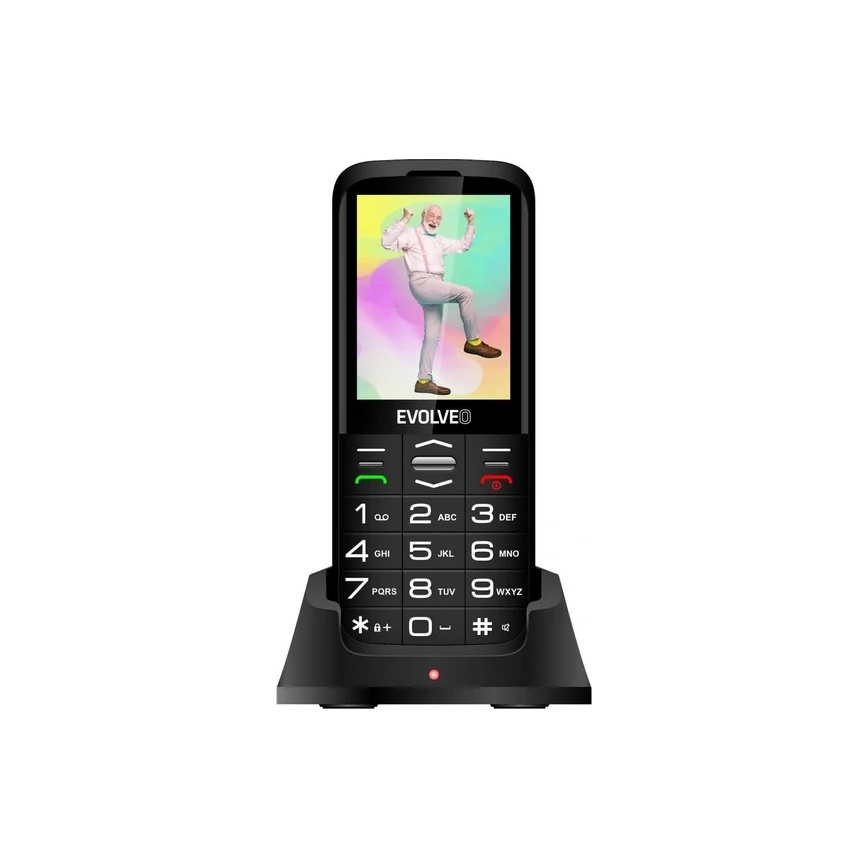 Evolveo - EasyPhone XO, mobilais tālrunis senioriem, melns