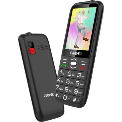Evolveo - EasyPhone XO, mobilais tālrunis senioriem, melns