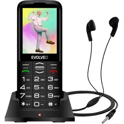 Evolveo - EasyPhone XO, mobilais tālrunis senioriem, melns