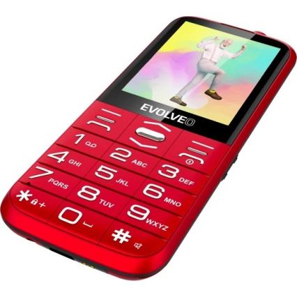 Evolveo - EasyPhone XO mobilais tālrunis senioriem, sarkans