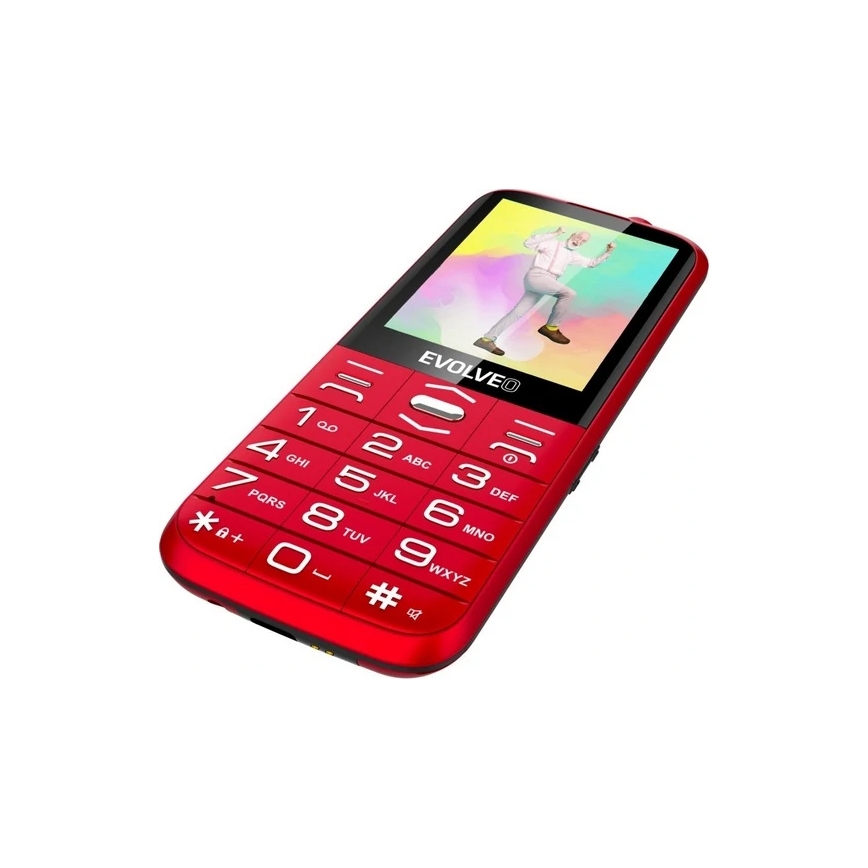 Evolveo - EasyPhone XO mobilais tālrunis senioriem, sarkans