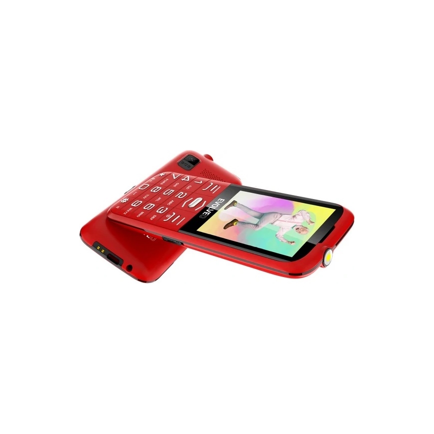 Evolveo - EasyPhone XO mobilais tālrunis senioriem, sarkans
