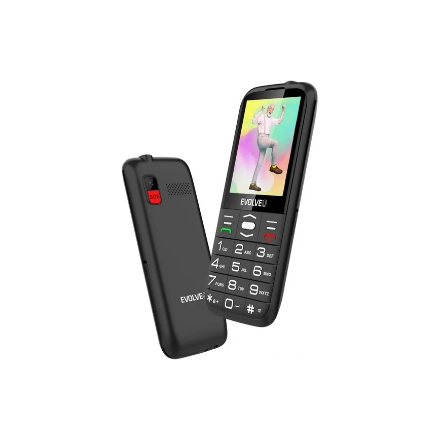 Evolveo - EasyPhone XO mobilais telefons senioriem melns