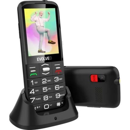 Evolveo - EasyPhone XO mobilais telefons senioriem melns