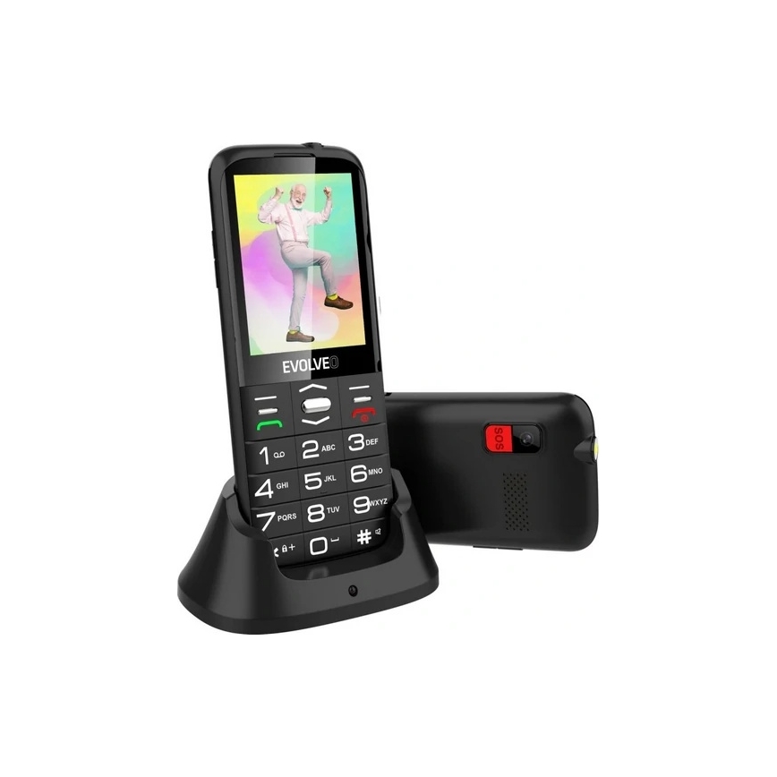 Evolveo - EasyPhone XO mobilais telefons senioriem melns