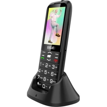 Evolveo - EasyPhone XO mobilais telefons senioriem melns