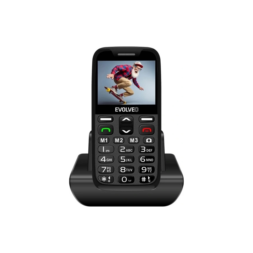 Evolveo - EasyPhone XR, 4G mobilais tālrunis senioriem, melns